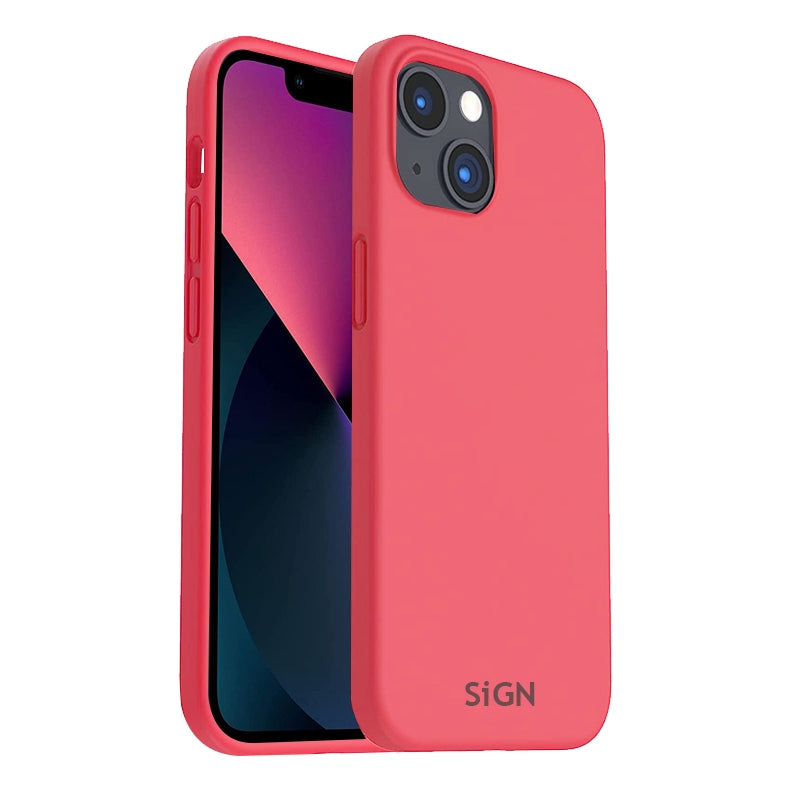Liquid Silicone Case for iPhone 14 - Watermelon Red