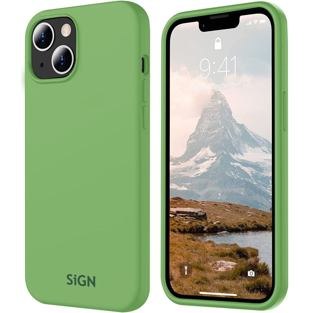 Liquid Silicone Case for iPhone 15 - Green