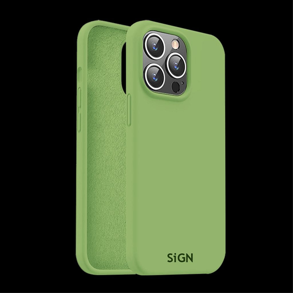 Liquid Silicone Case for iPhone 15 Pro - Green