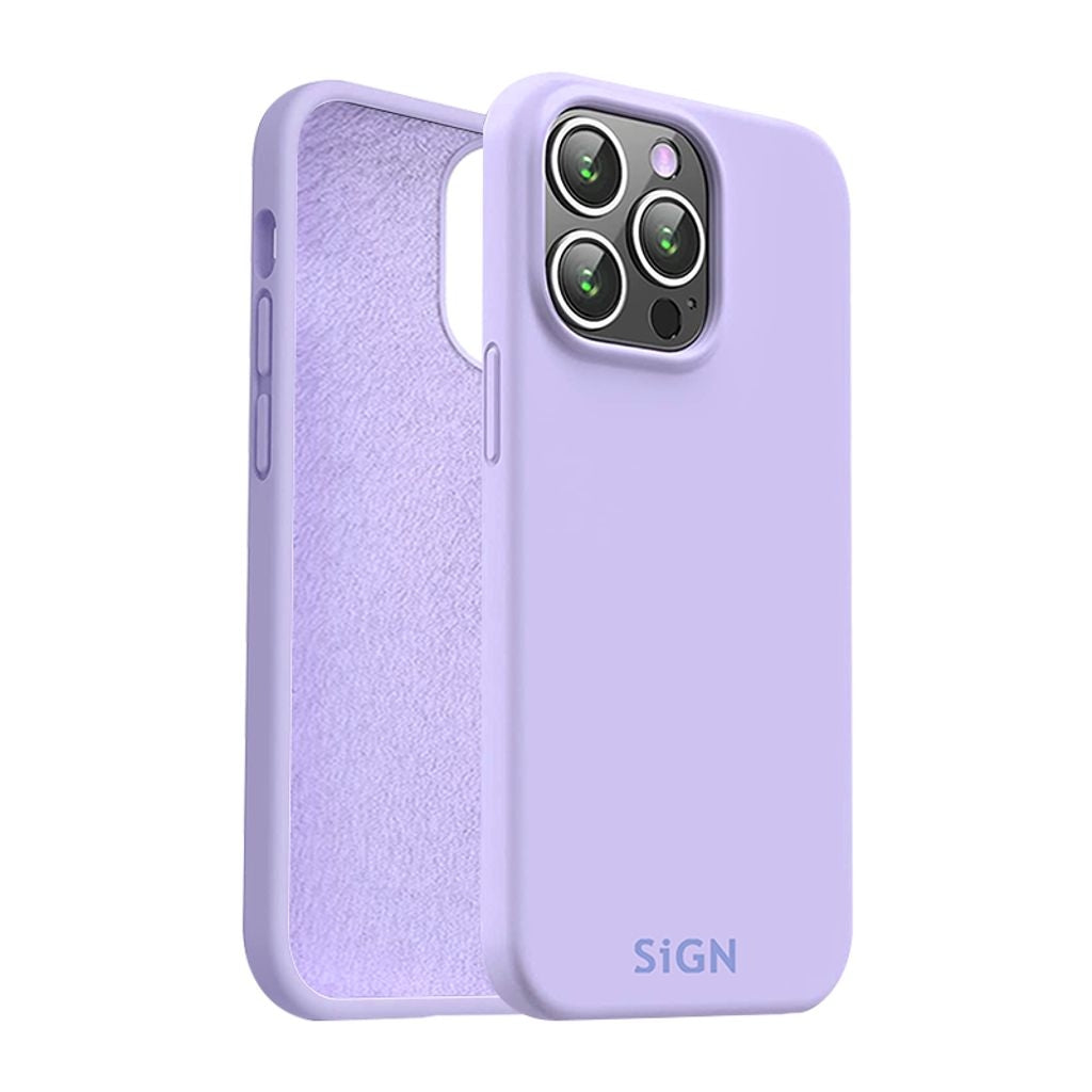 Liquid Silicone Case for iPhone 15 Pro - Lavender