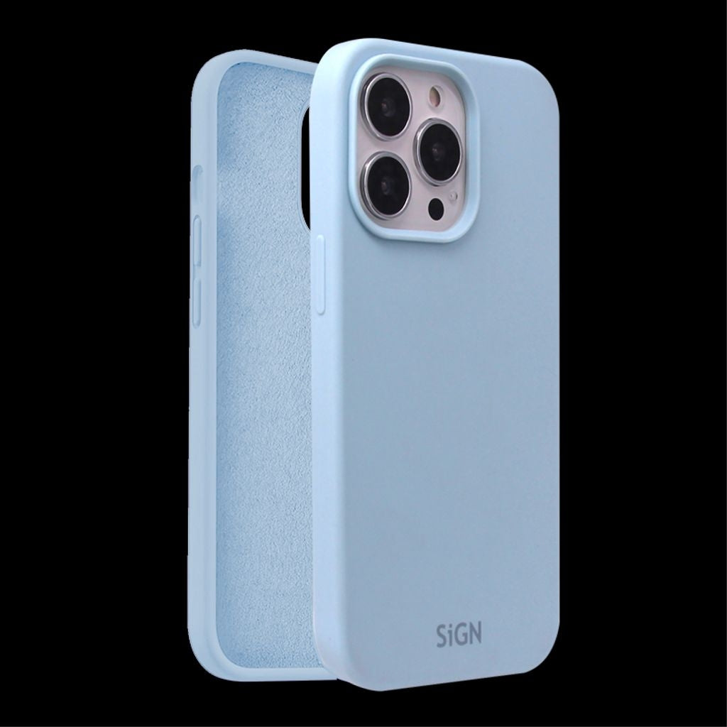 Liquid Silicone Case for iPhone 15 Pro - Light Blue