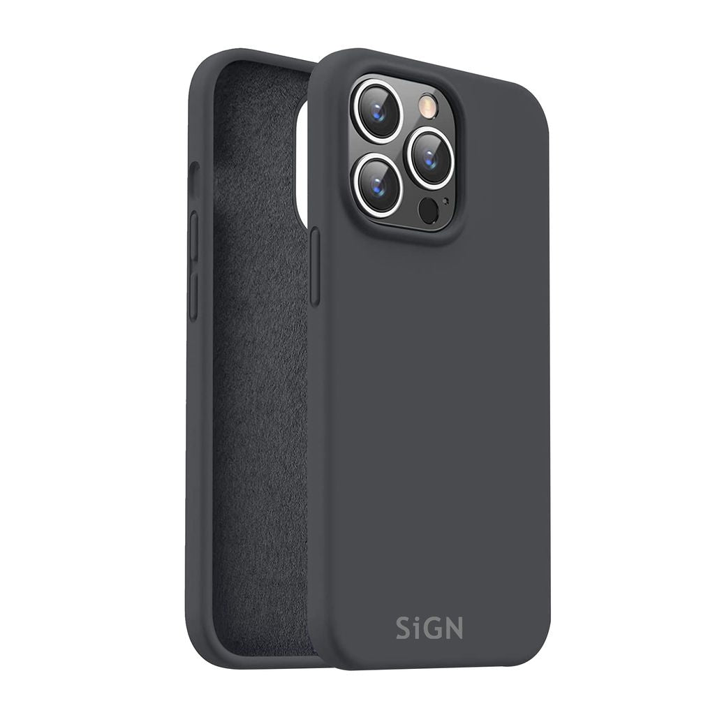 Liquid Silicone Case for iPhone 15 Pro Max - Black