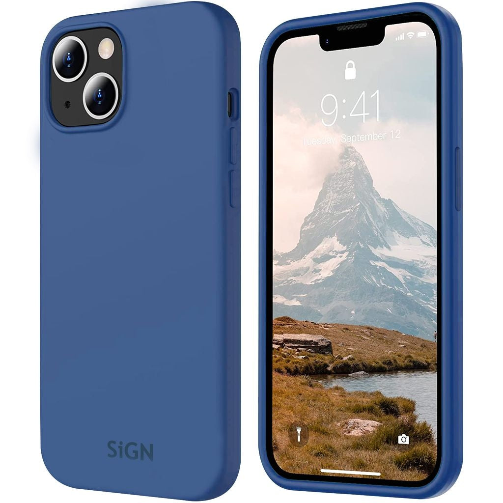 Liquid Silicone Case for iPhone 15 plus - Blue