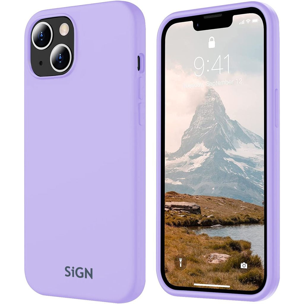 Liquid Silicone Case for iPhone 15 plus - Lavender