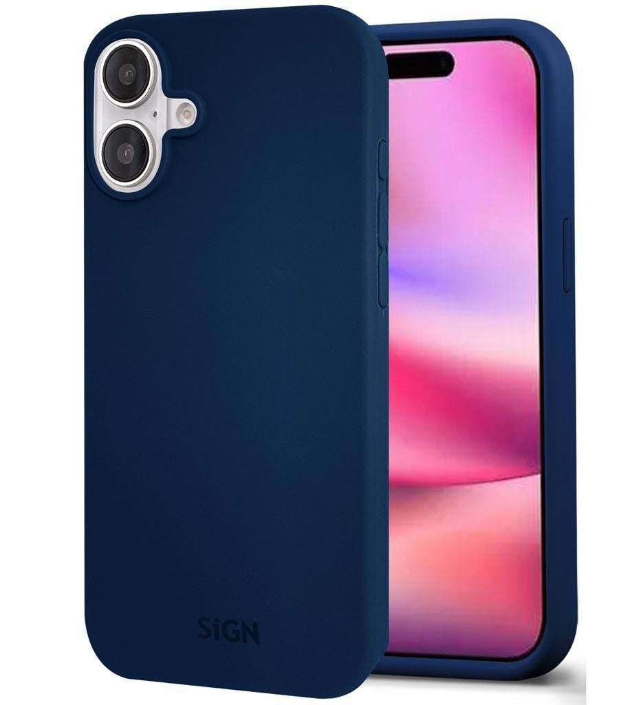 Liquid Silicone Case for iPhone 16 Plus - Blue
