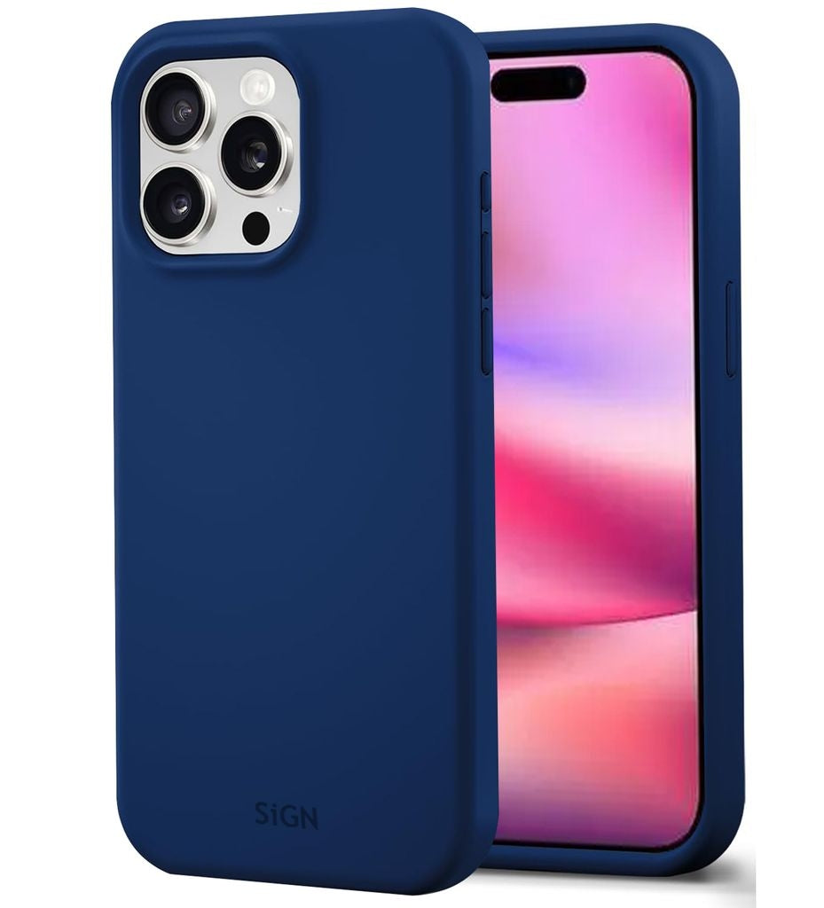 Liquid Silicone Case for iPhone 16 Pro - Blue