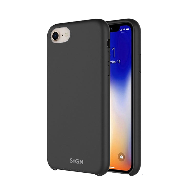 Liquid Silicone Case for iPhone 7 & 8/SE 2 - Black