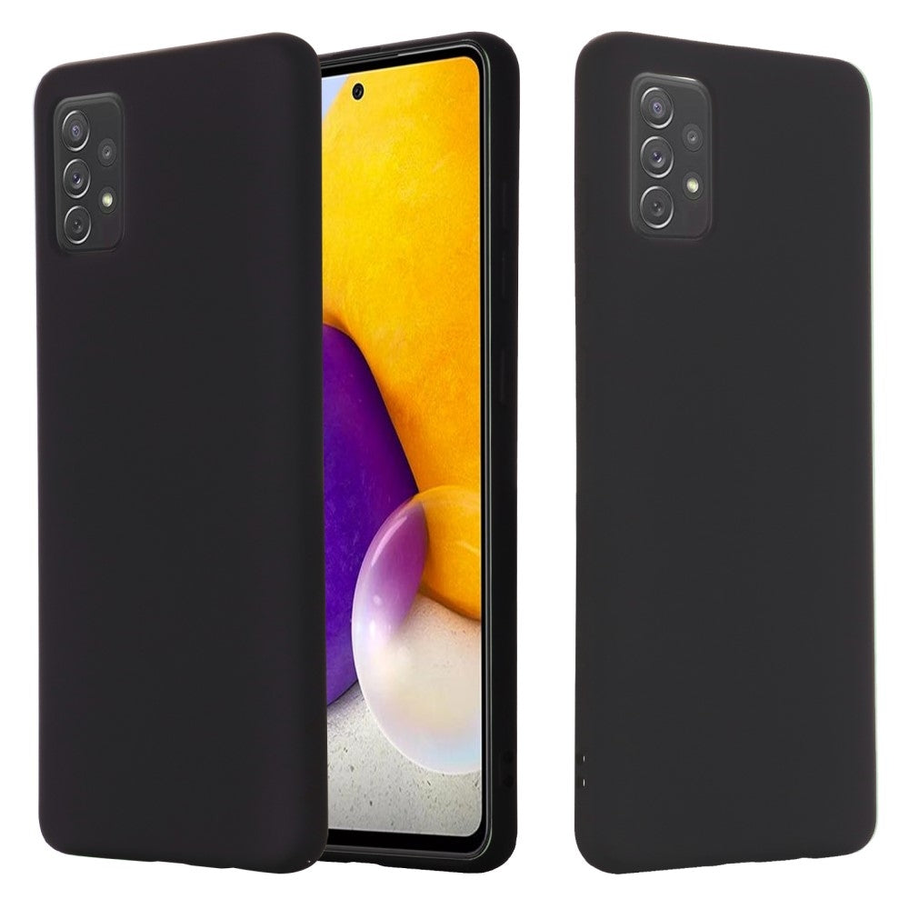 Liquid Silicone Cover for Samsung Galaxy A72 5G - Black
