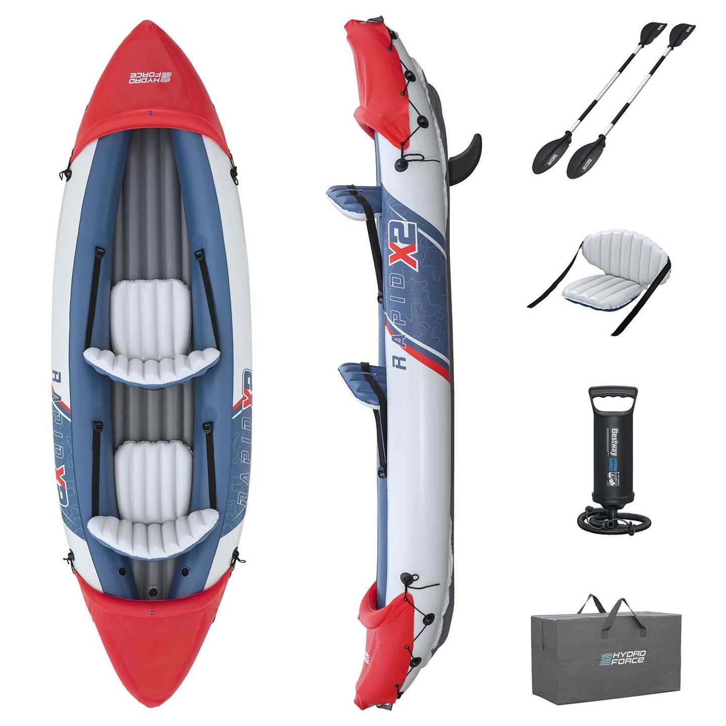 Lite Rapid X2 inflatable kayak 321 x 88 cm Bestway 65077