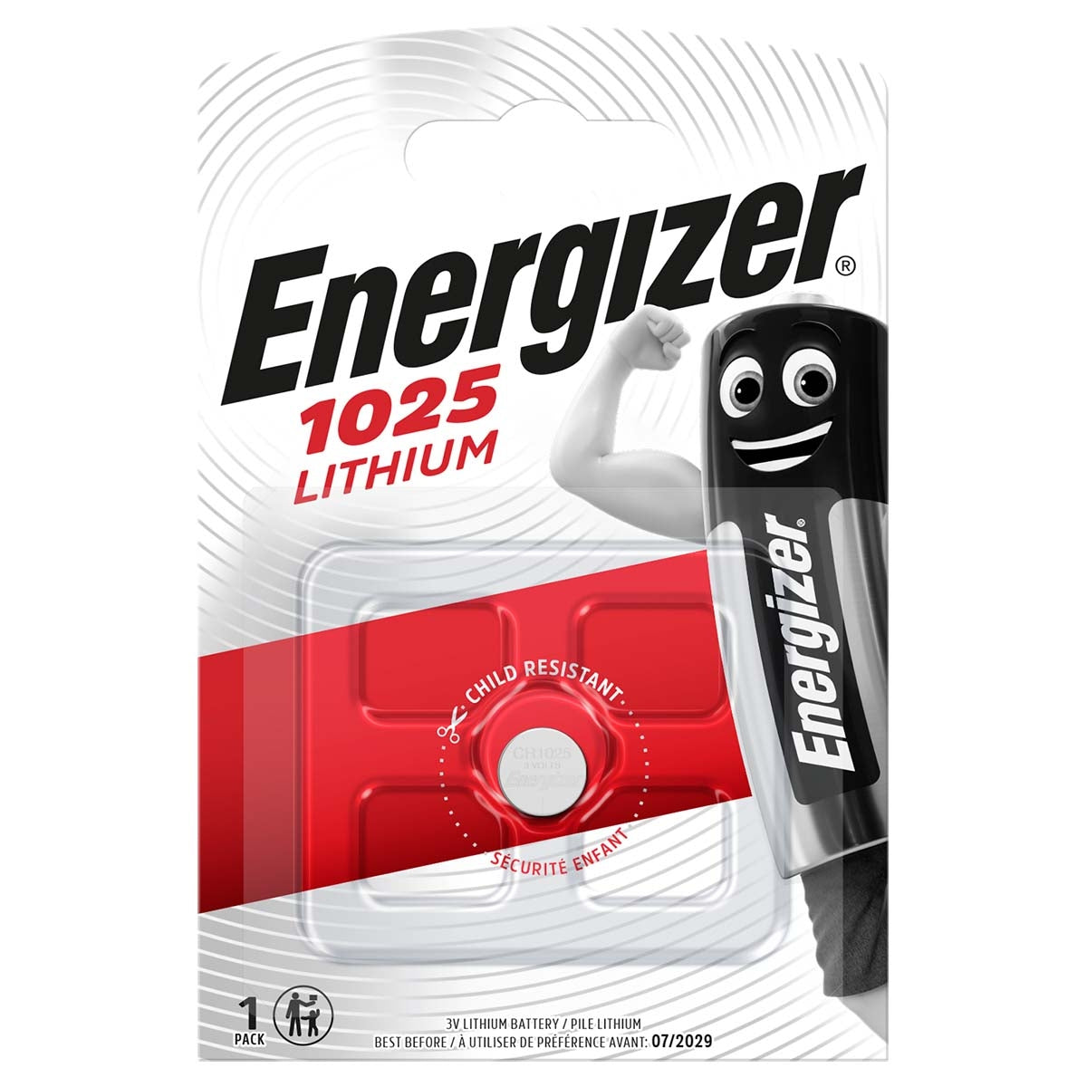 Lithium Button Cell Battery CR1025 | 3 V| 1-Blister