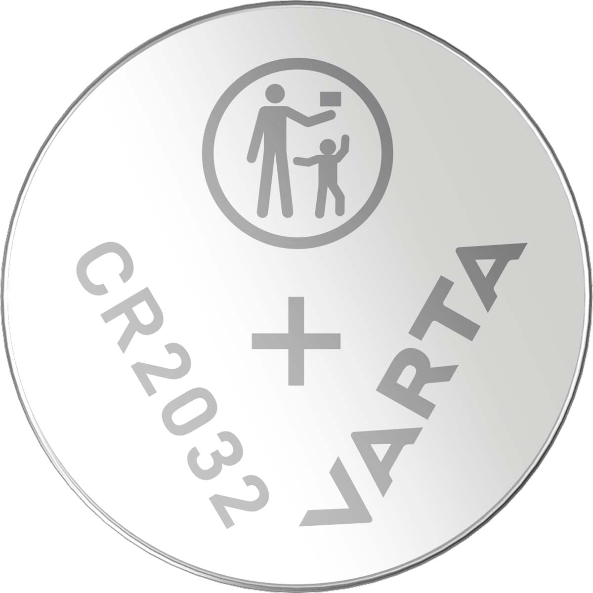 Lithium button cell battery CR2032 | 3 V DC | 230 mAh | 2-Blister | Silver