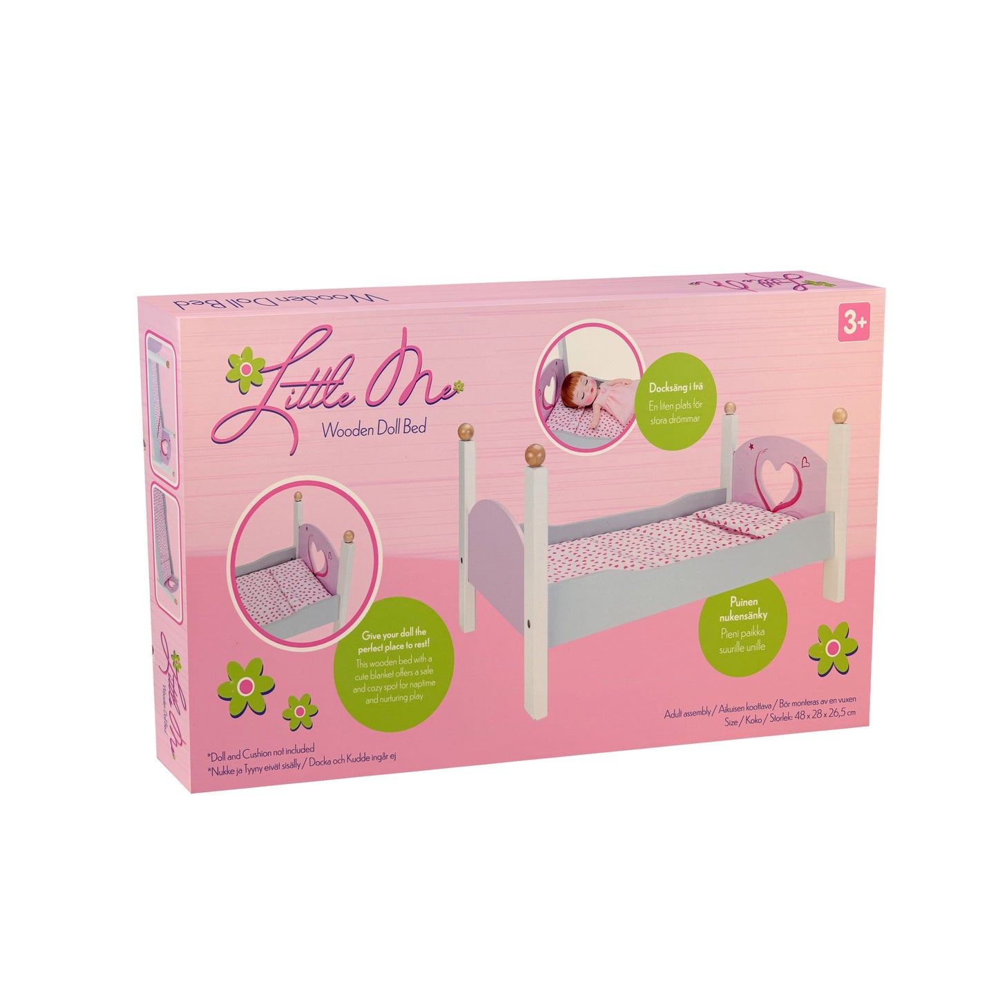 Little Me Wooden Doll Bed