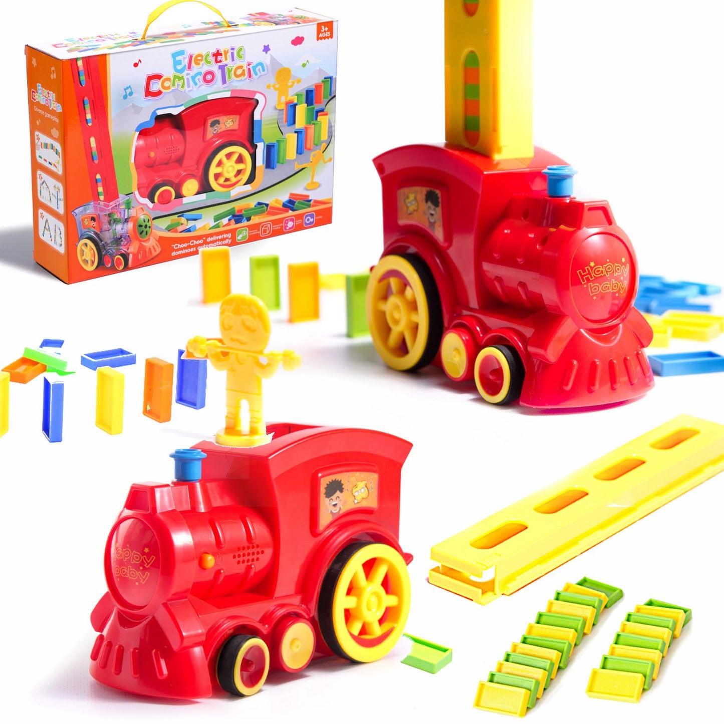 Locomotive Train Jigsaw puzzle dominoes train red