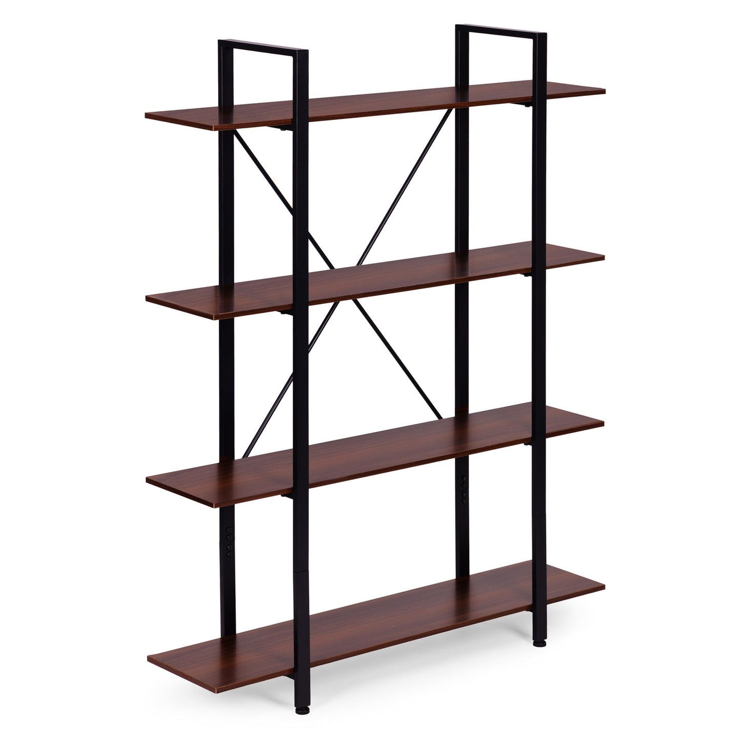 Loft Industrial Shelf – 4-Tier Metal Frame, MDF Board