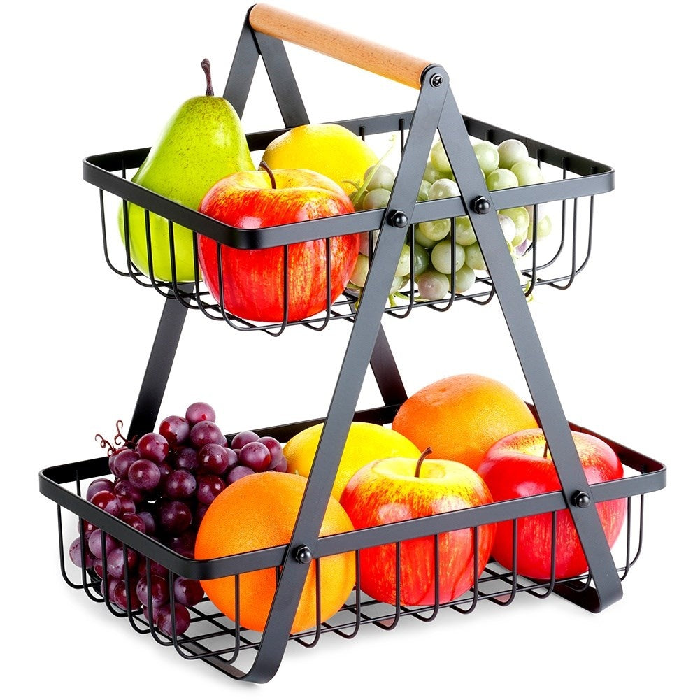 Loft Style Metal Basket for Fruits and Vegetables