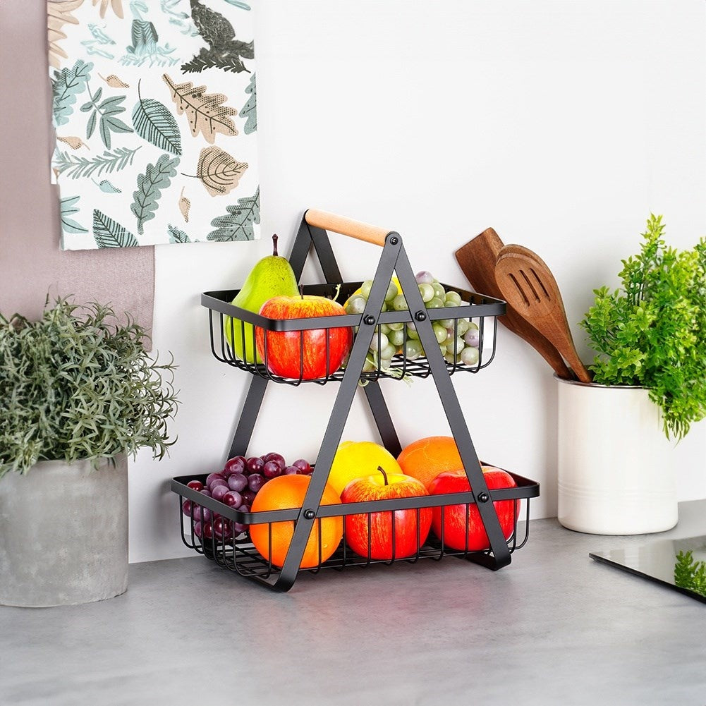 Loft Style Metal Basket for Fruits and Vegetables