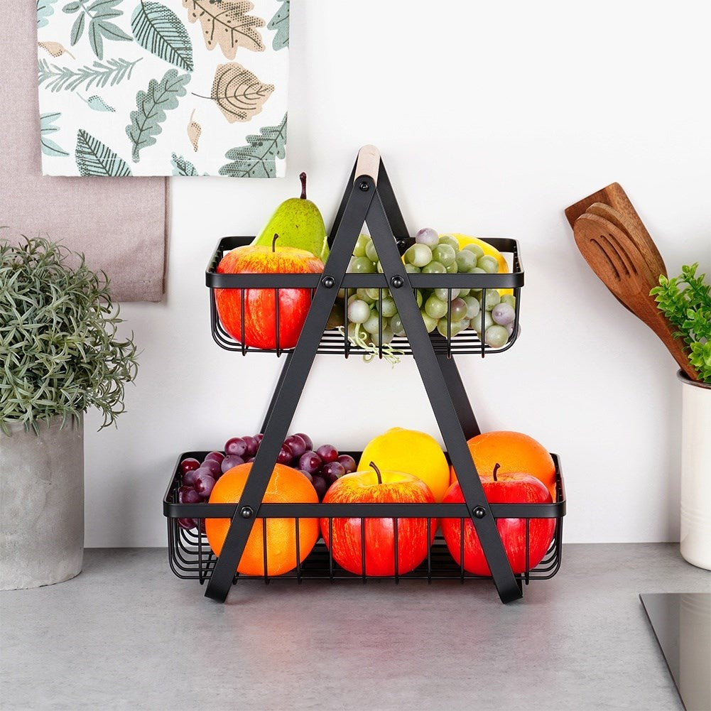 Loft Style Metal Basket for Fruits and Vegetables
