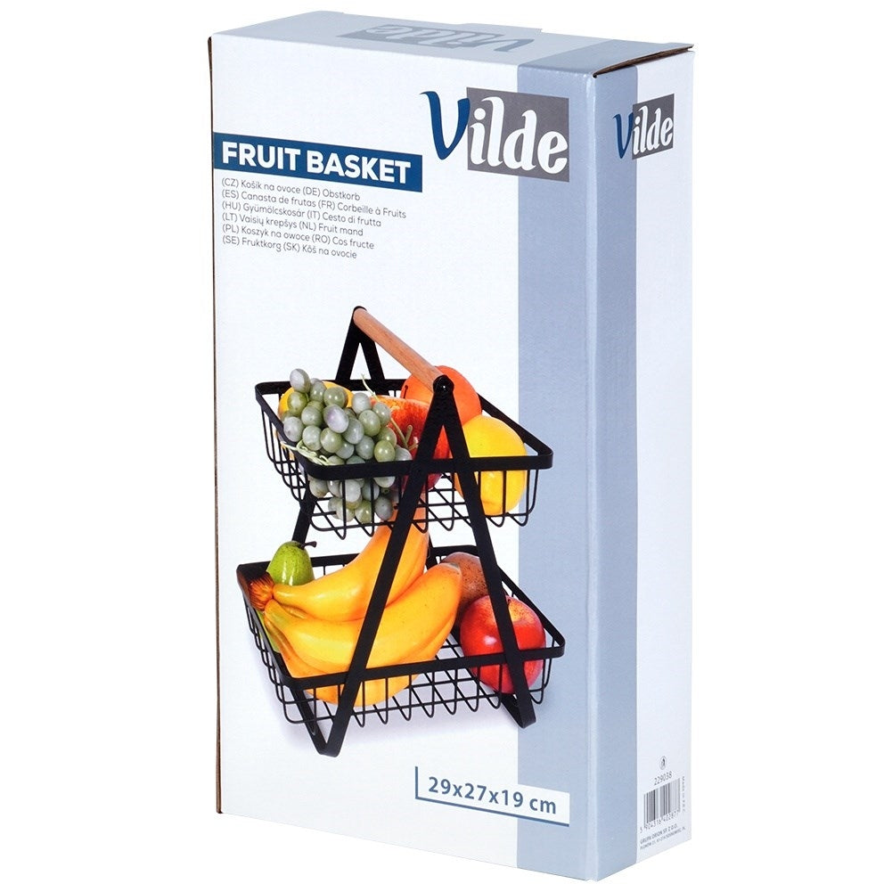 Loft Style Metal Basket for Fruits and Vegetables