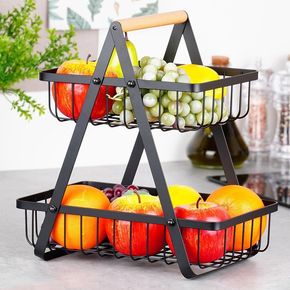 Loft Style Metal Basket for Fruits and Vegetables