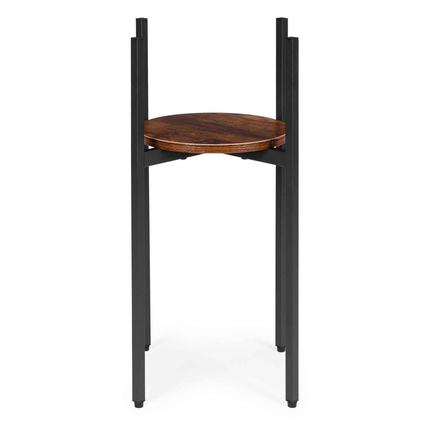 Loft-Style Steel Plant Stand with Chipboard Shelf