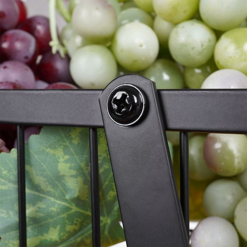 Loft-inspired Three-Tier Fruit and Vegetable Basket in Metal