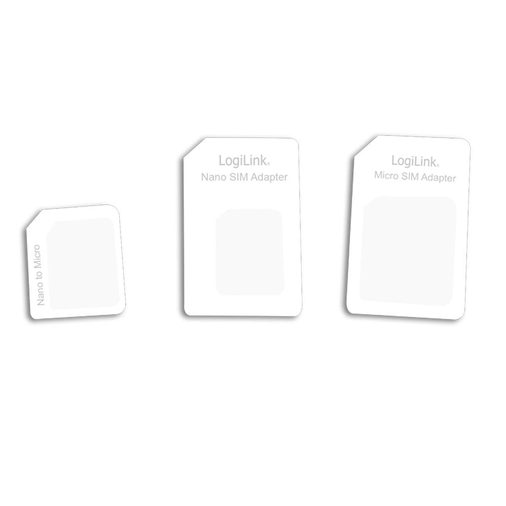 LogiLink SIM card adapter - 3-pack