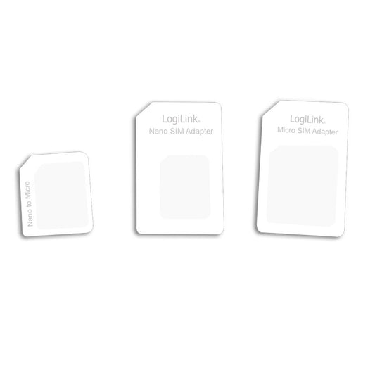 LogiLink SIM card adapter - 3-pack
