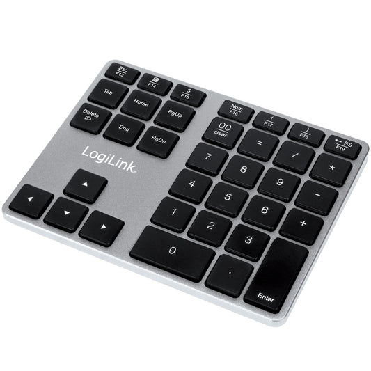 LogiLink Wireless Numeric Keyboard with Arrow Keys, 2.4GHz - Black