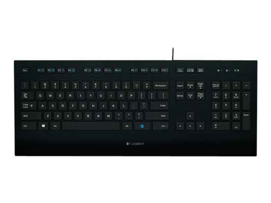 Logitech Corded K280e - Keyboard - USB - Nordic