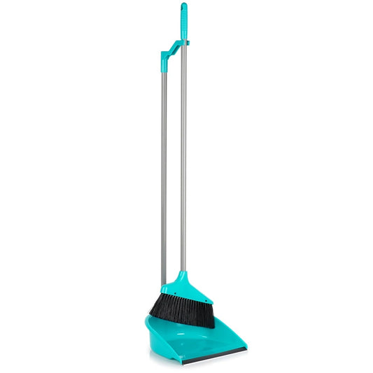 Long Handled Dustpan and Brush Set – 95 cm, Rubber Tip