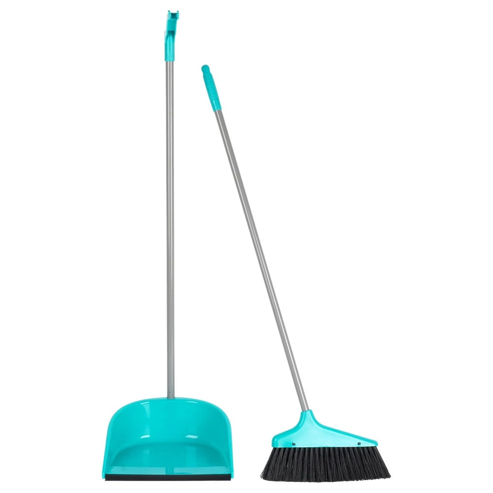 Long Handled Dustpan and Brush Set – 95 cm, Rubber Tip