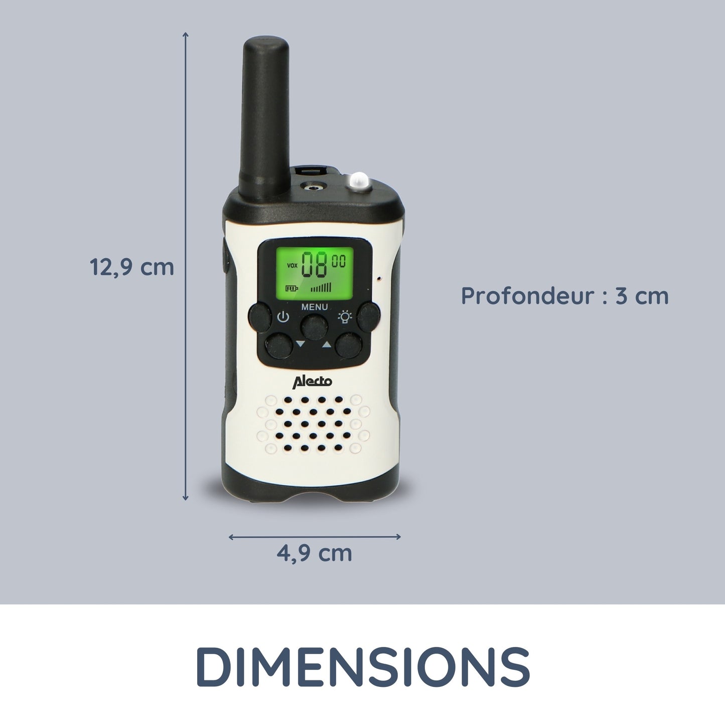 Long-Range Walkie-Talkie Set, 2 Pack, 7 km Range, 8 Channels