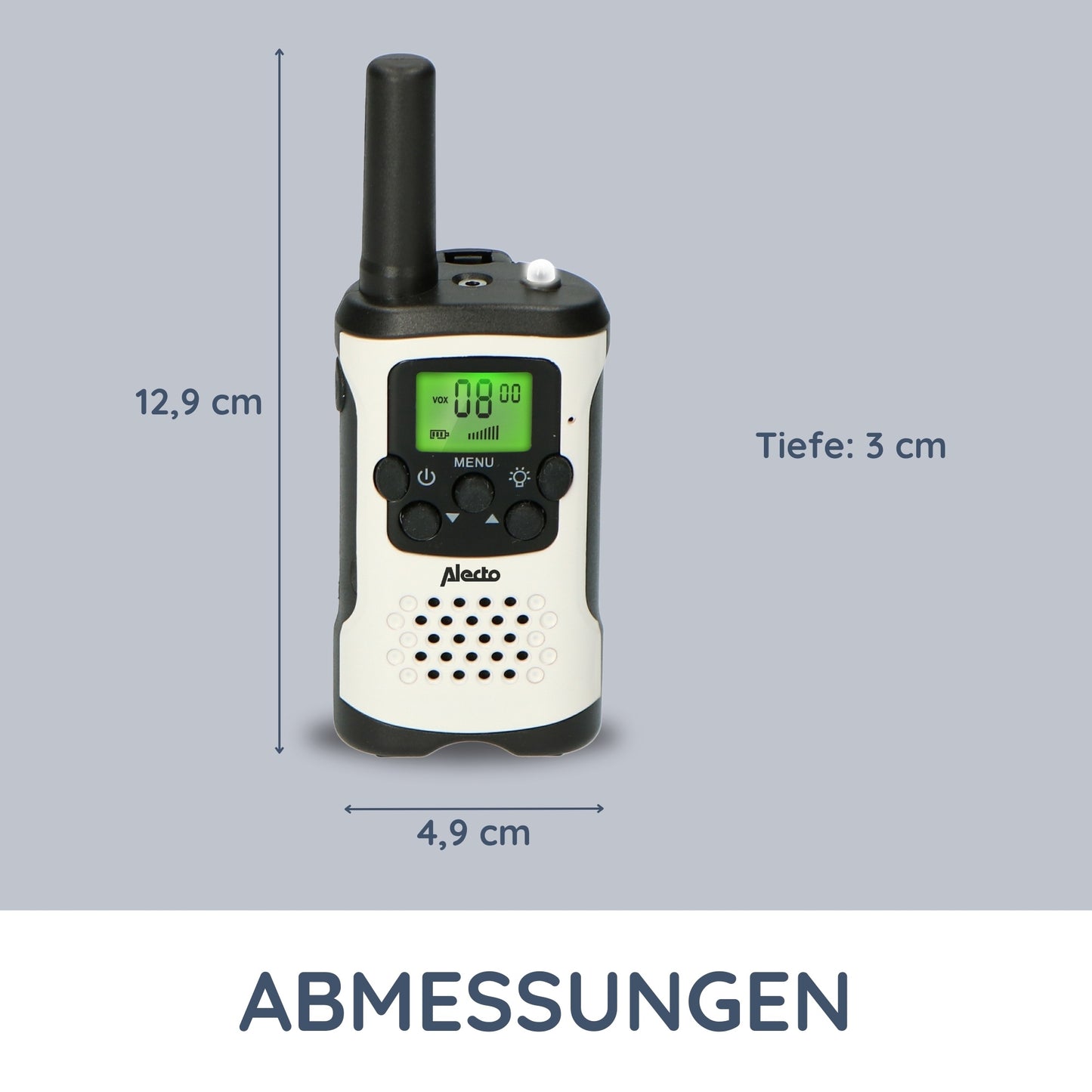 Long-Range Walkie-Talkie Set, 2 Pack, 7 km Range, 8 Channels