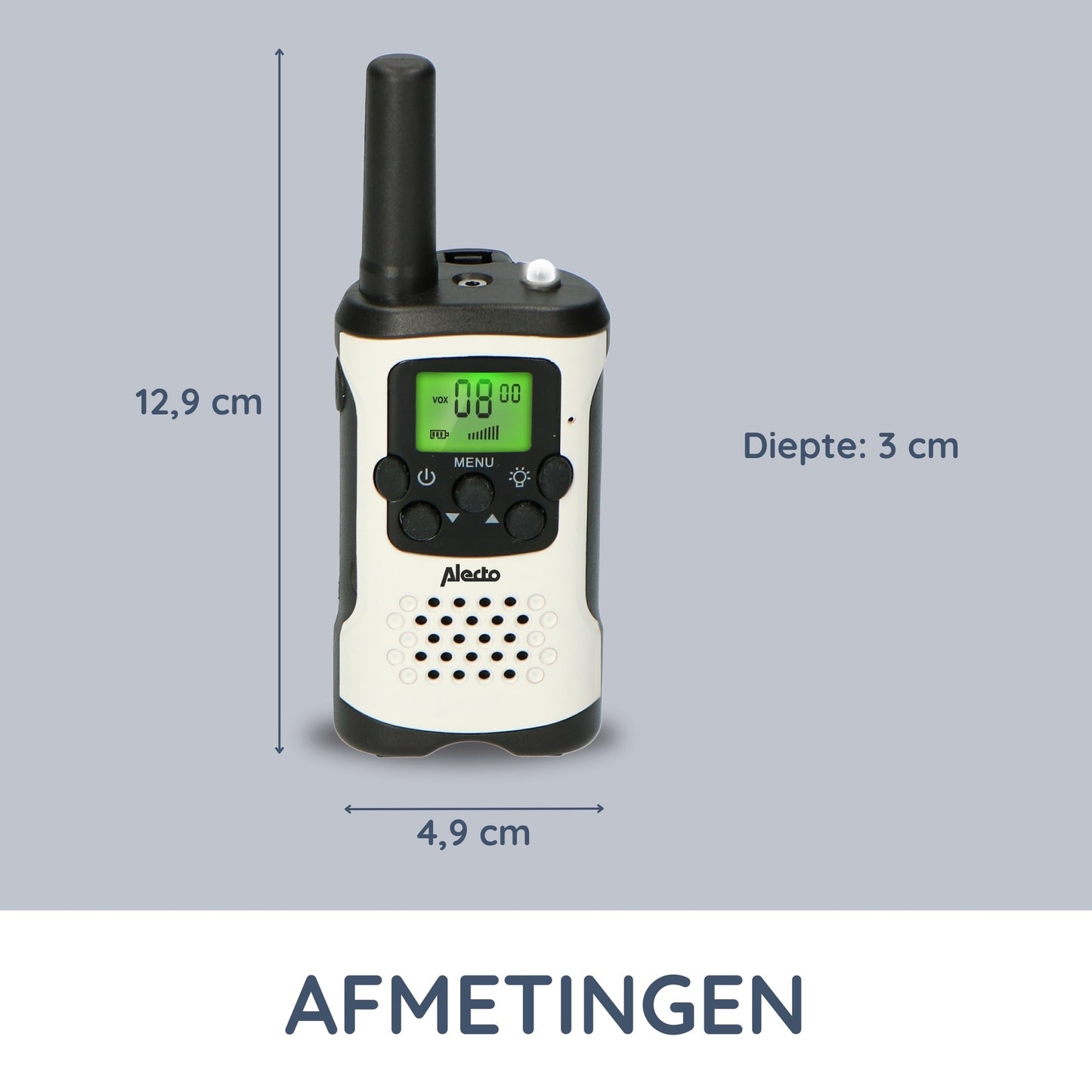 Long-Range Walkie-Talkie Set, 2 Pack, 7 km Range, 8 Channels