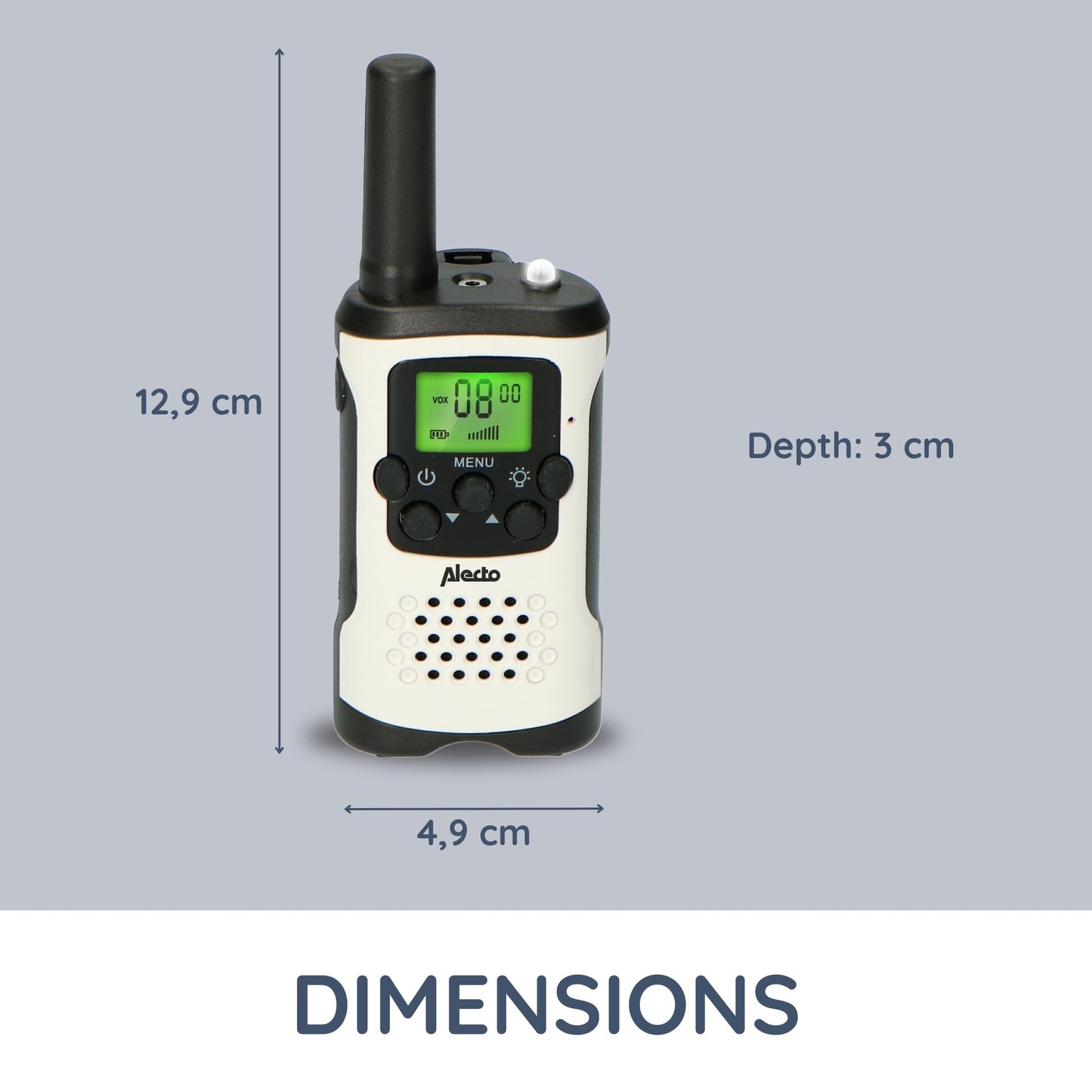 Long-Range Walkie-Talkie Set, 2 Pack, 7 km Range, 8 Channels