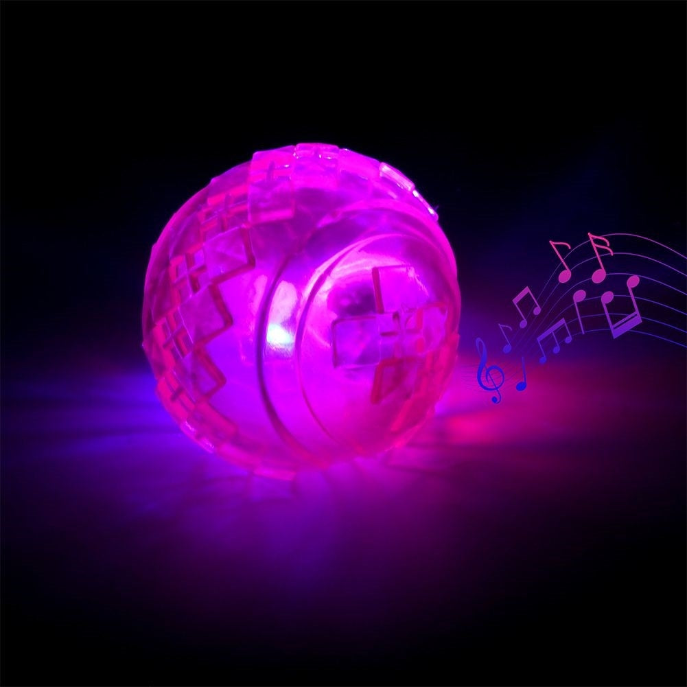 Long ball thrower for dogs with luminous ball