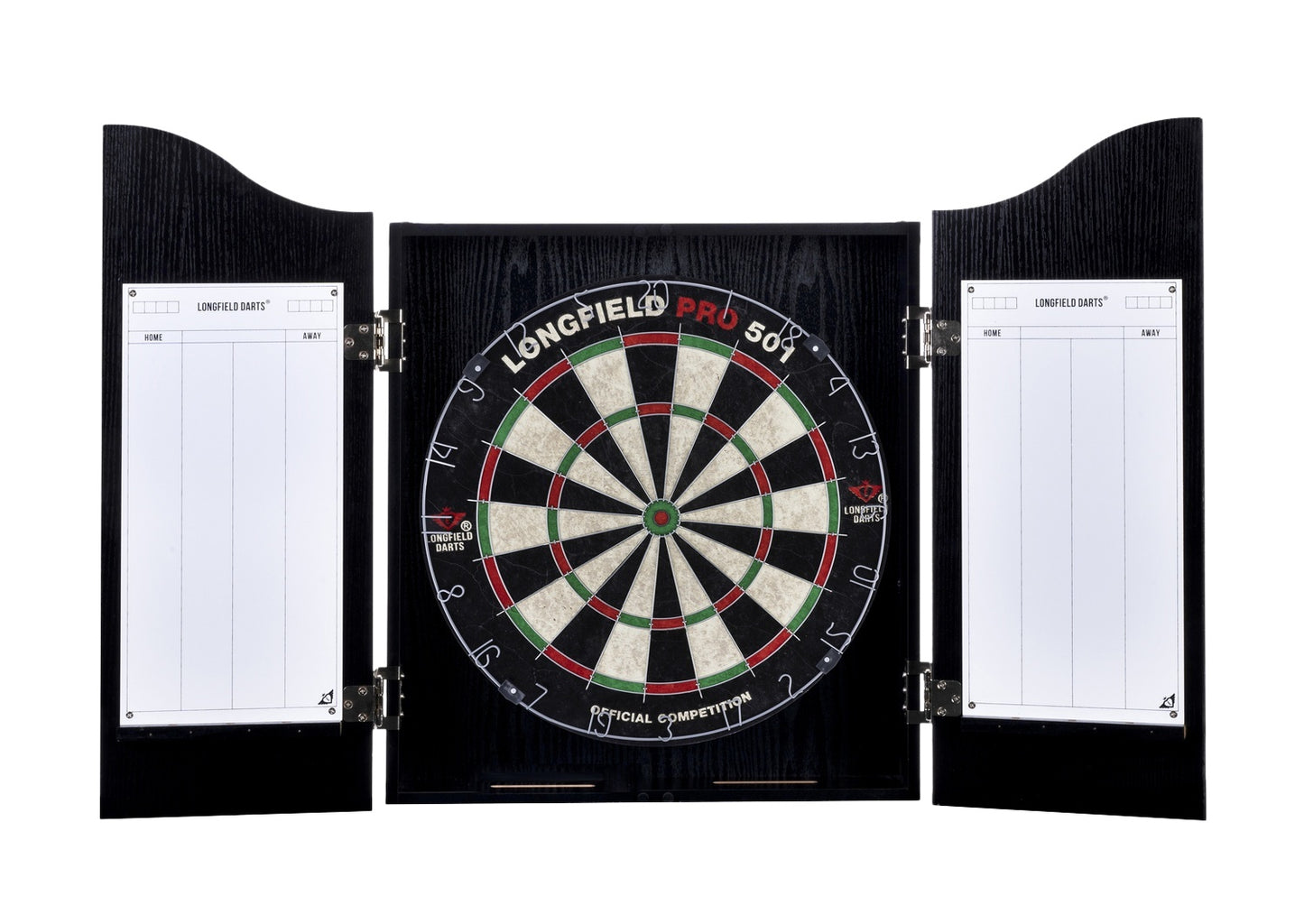 Longfield Darts Board, Cabinet And 2 Darts Sets