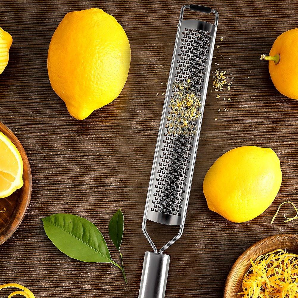 Long grater 38 cm - Stainless steel for cheese and spices