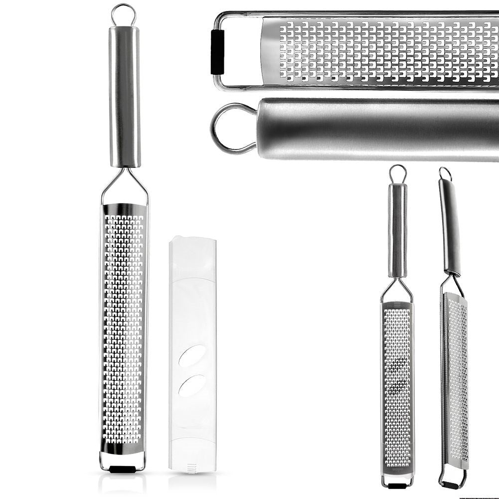Long grater 38 cm - Stainless steel for cheese and spices