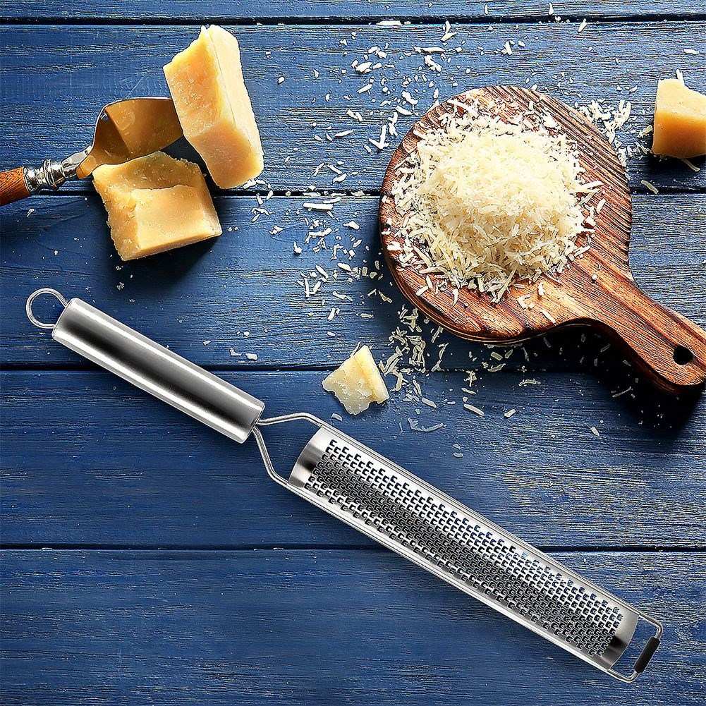 Long grater 38 cm - Stainless steel for cheese and spices