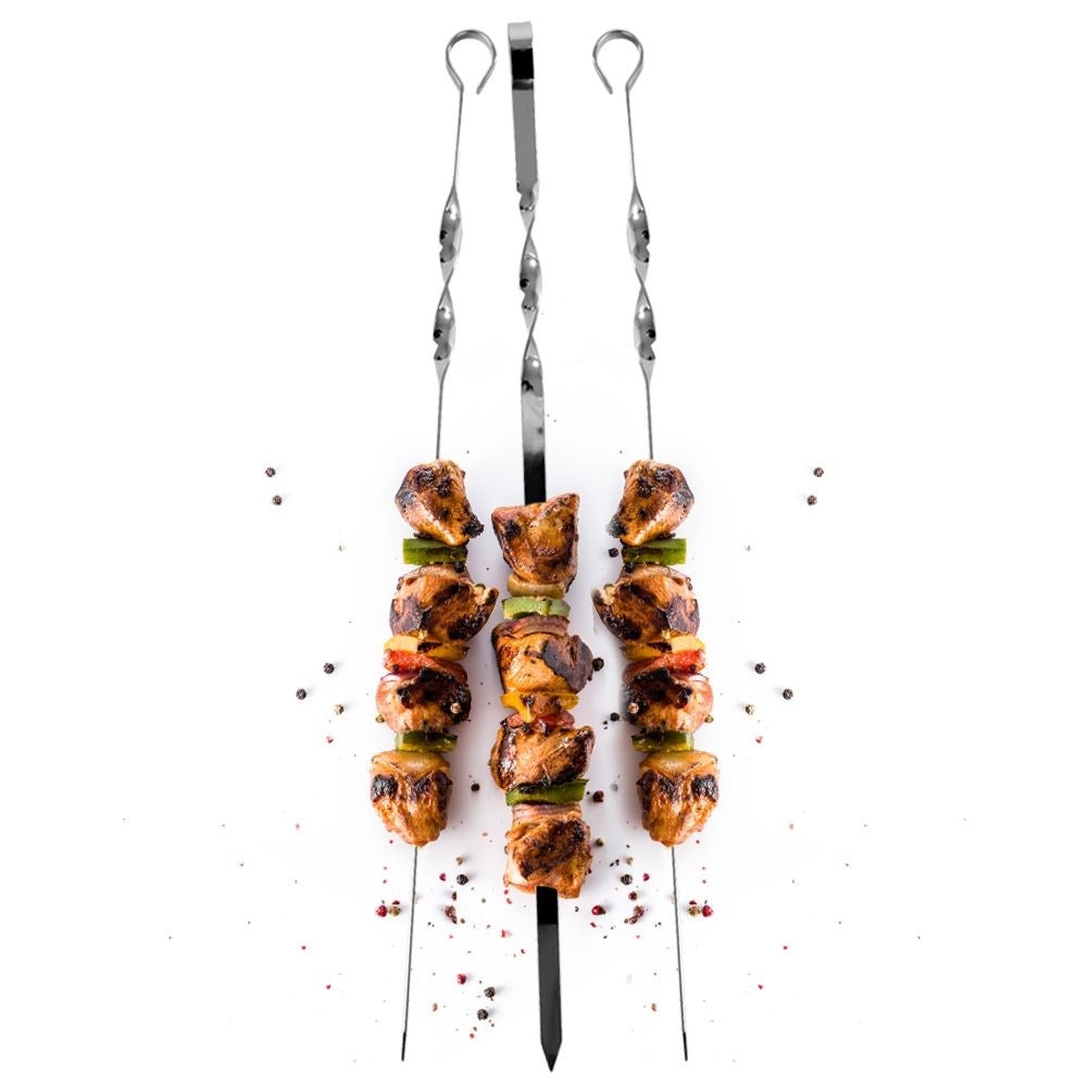 Long grill skewers 45 cm for vegetables and meat