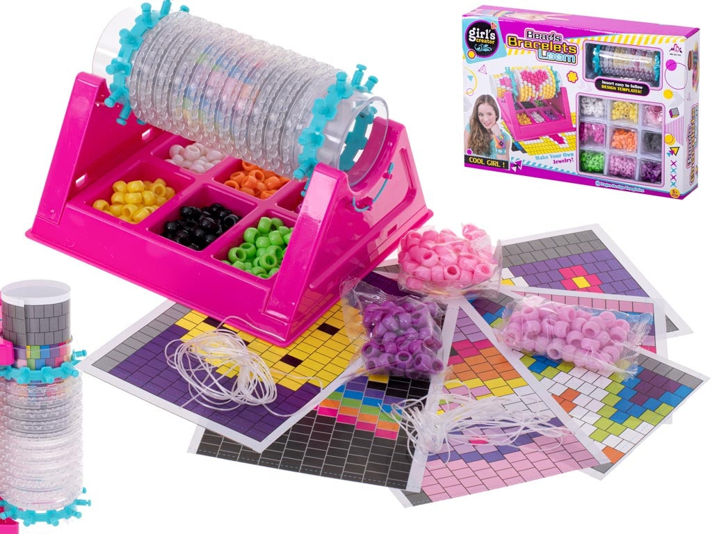 Loom for making beaded bracelets