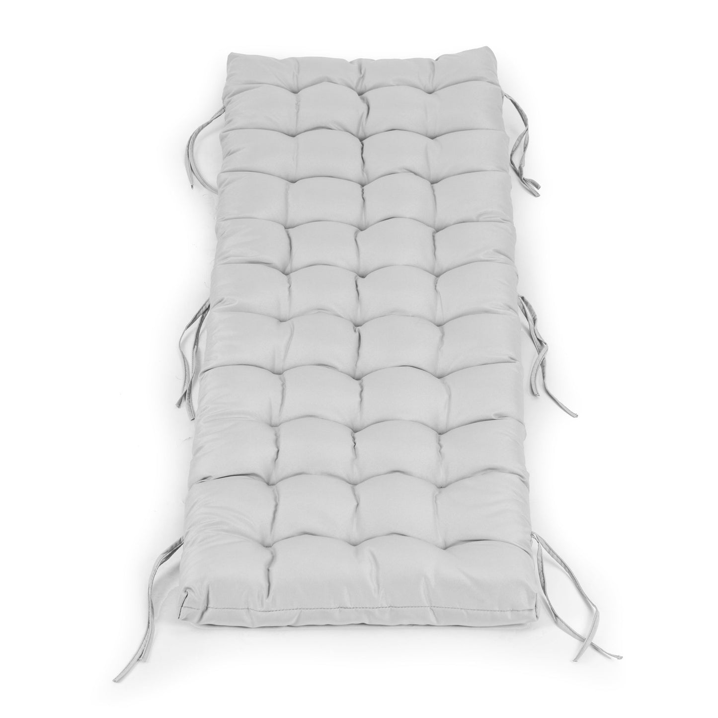 Lounger with cushion, 2-in-1 reclining chair, foldable structure, for beach and garden