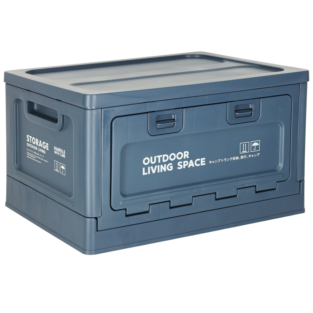 Luggage organiser camping box navy blue