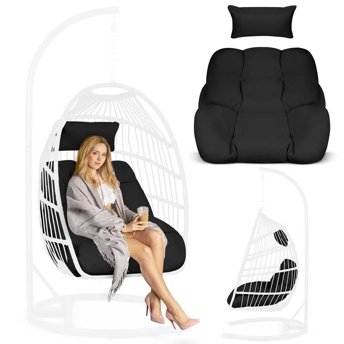 Luisiana Sofotel hanging chair cushion black