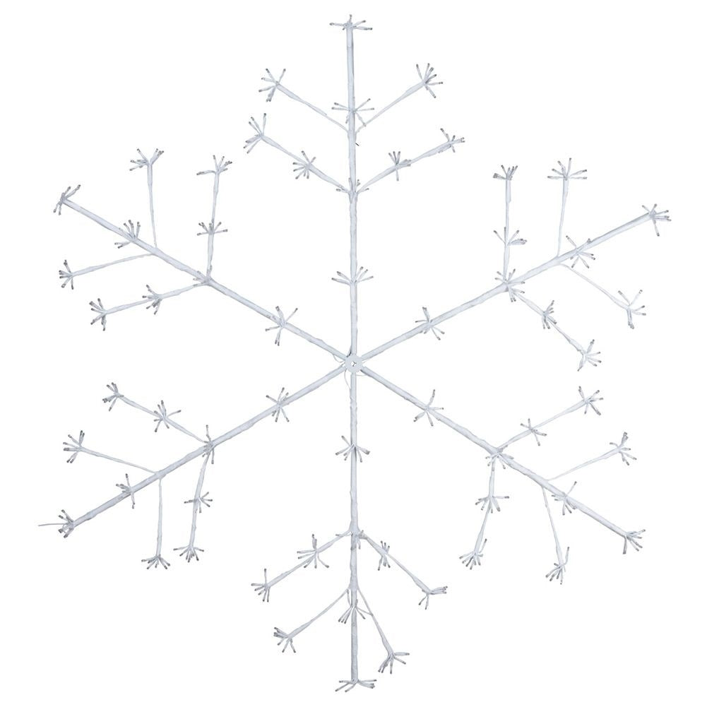 Luminous LED snowflake: Perfect Christmas decoration for facades