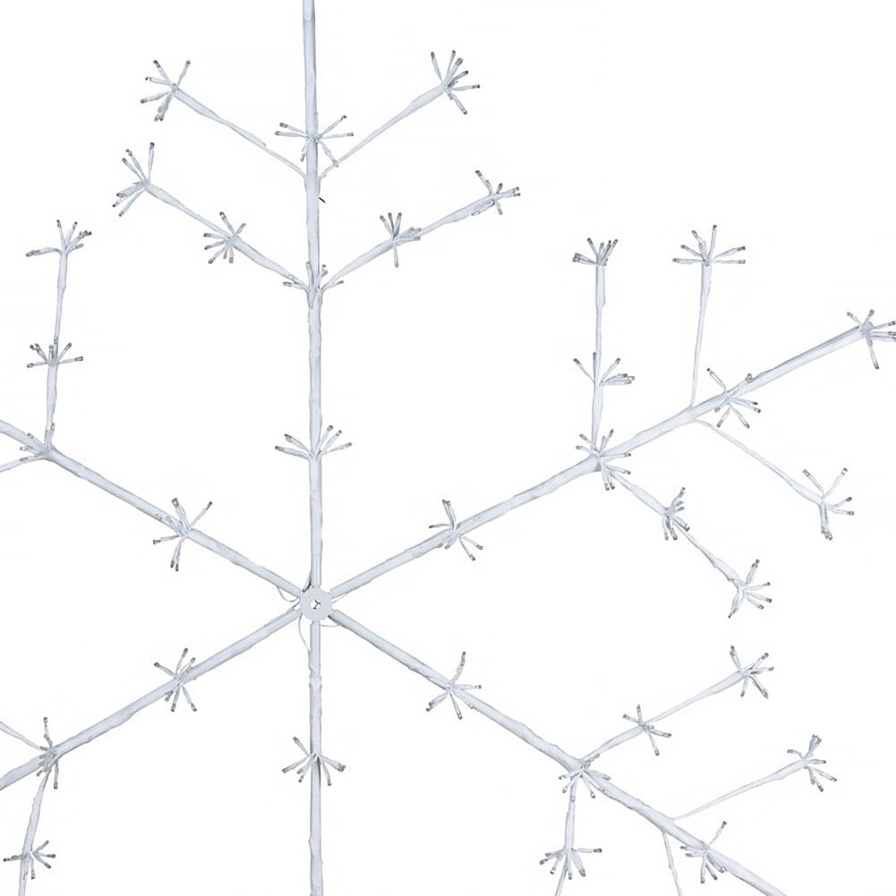 Luminous LED snowflake: Perfect Christmas decoration for facades