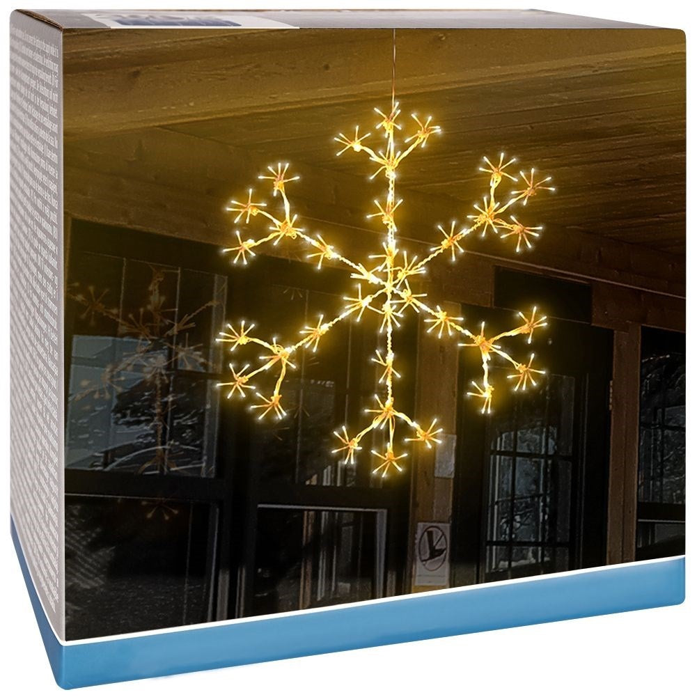 Luminous LED snowflake: Perfect Christmas decoration for facades