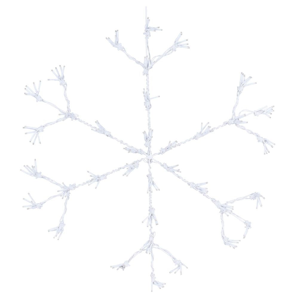 Luminous LED snowflake: Perfect Christmas decoration for facades