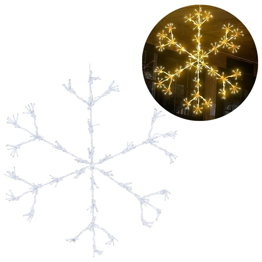 Luminous LED snowflake: Perfect Christmas decoration for facades